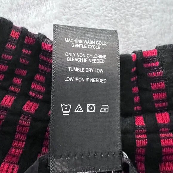 Ali Miles Womens Jacket Sz 3X Striped Art to Wear Wearable Art Red Black Stretch - Picture 12 of 12